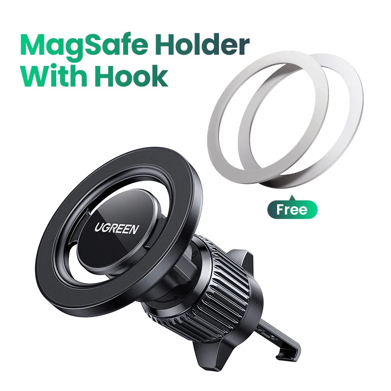 UGREEN StrongMag™ Magnetic Car Holder – Secure MagSafe Mount for iPhone & Androi