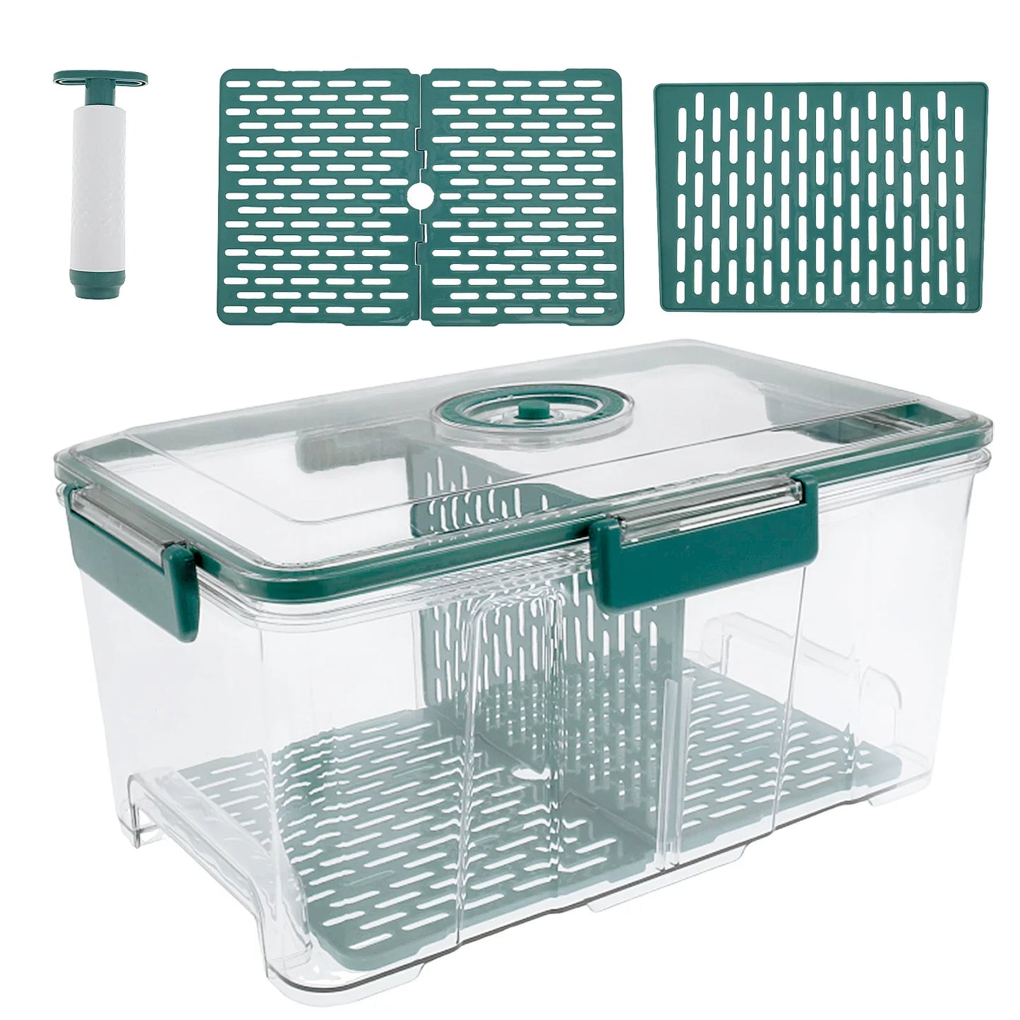 Kitchen Countertop Airtight Box Transparent 8Qt Bread Storage Container Extra Large with Lid Keeper for Homemade Toast/ Bagel