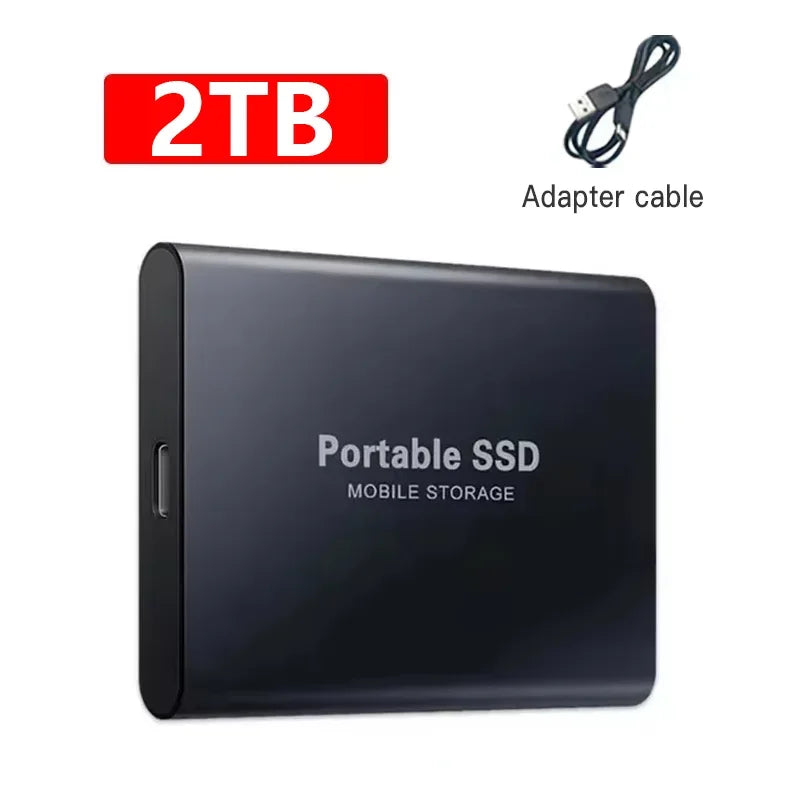16TB High-speed Portable SSD 4TB External Hard Drive Genuine USB3.1 Solid-state Drives 1TB External Hard Disk for Laptops/MAC/PC