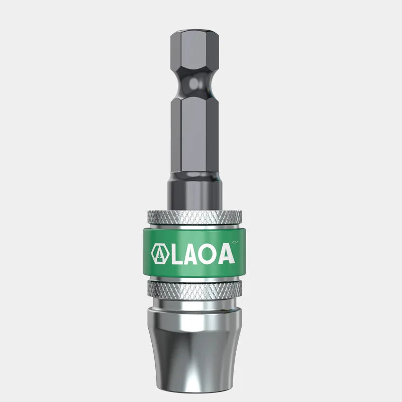 LAOA 6.35mm Screwdriver Extension Hexagonal Handle Extended Connecting Rod Alloy Steel Screwdrivers Bit Holder Power Tools 1/4''