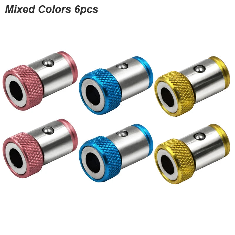 Magnetic Ring Cross Phillips Screwdriver Bit Holder 6.35mm 1/4 Universal Alloy Anti-corrosion Strong Magnetizer Power Hand Tool