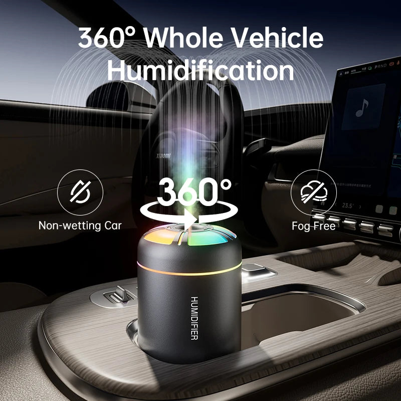 Mini Air Humidifier USB 180ML Aroma Diffuser Essential Oil Purifier Mist Maker Colorful Lights humidificador For Home Car Office