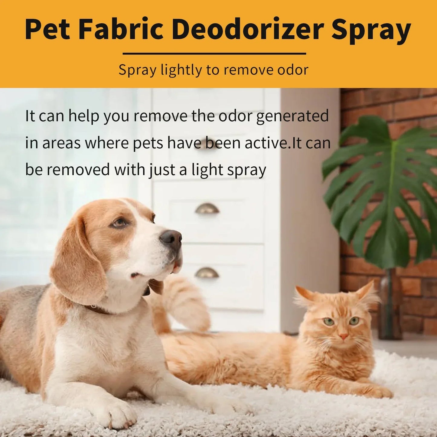 Pet Odor Cleaner Deodorizer Natural Formula Scent Eliminates Urine Smells Long Lasting Air Freshening Dog Deodorizing Liquid