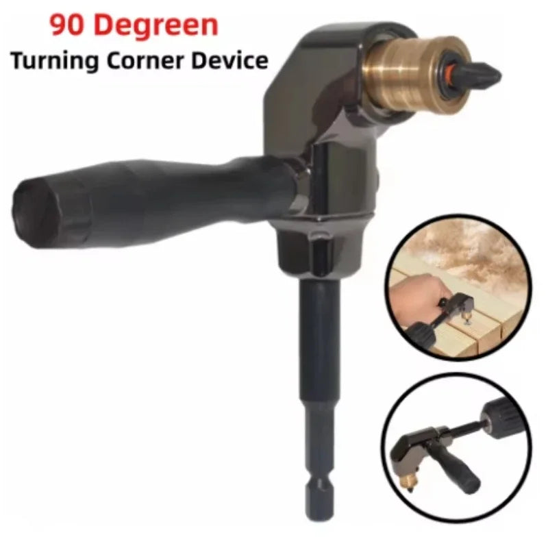90 Degree Right Angle Screwdriver Holder Drive Bit Angle Extension Electric Screw Driver Power Tool Accessories