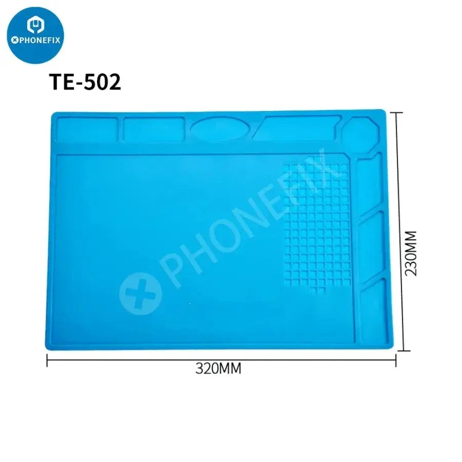 Anti-static ESD Soldering Silicone Mat Insulation Repair Pad Heat Insulation Working Mat Soldering Station Kit Repair Pad