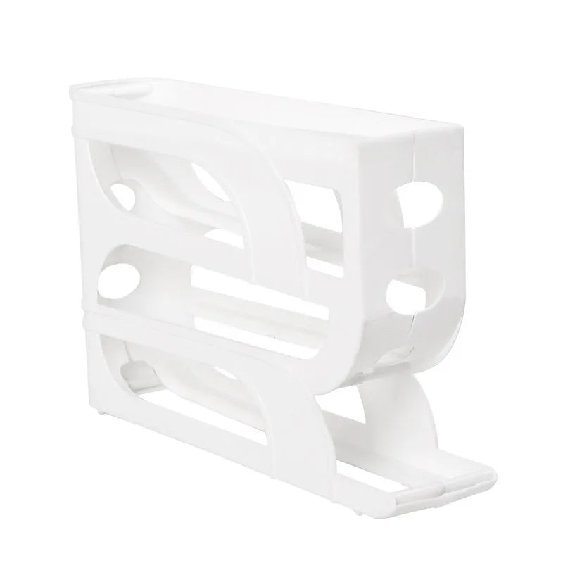 Automatic Roll-out Egg Storage Device Household Refrigerator Storage Box Egg Box Can Hold 30 Eggs High Quality Egg Rack Kitchen