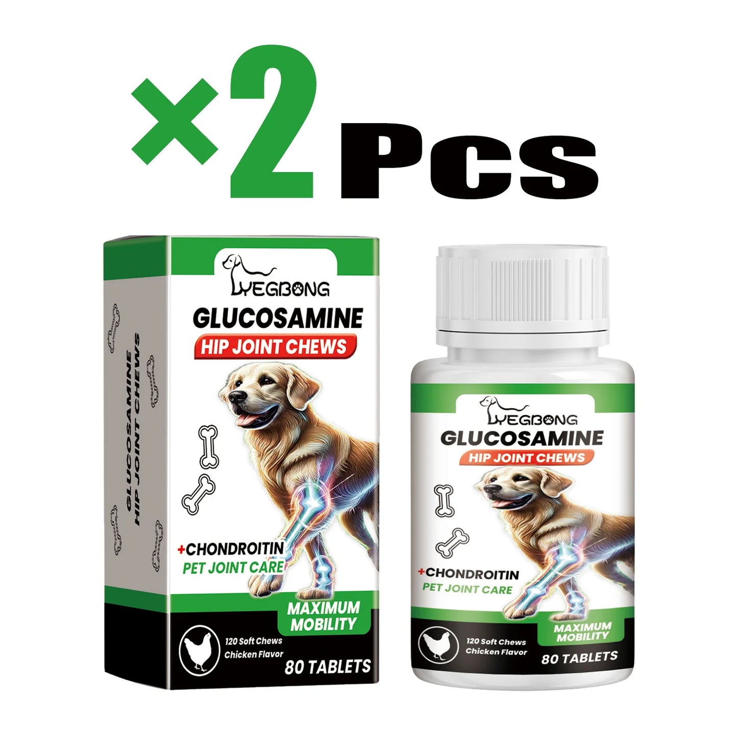 Pet Joint Care Tablets Various Nutrients for Dog Relieve Joint Discomfort Maintain flexibility Strengthen Bones Dog Supplies