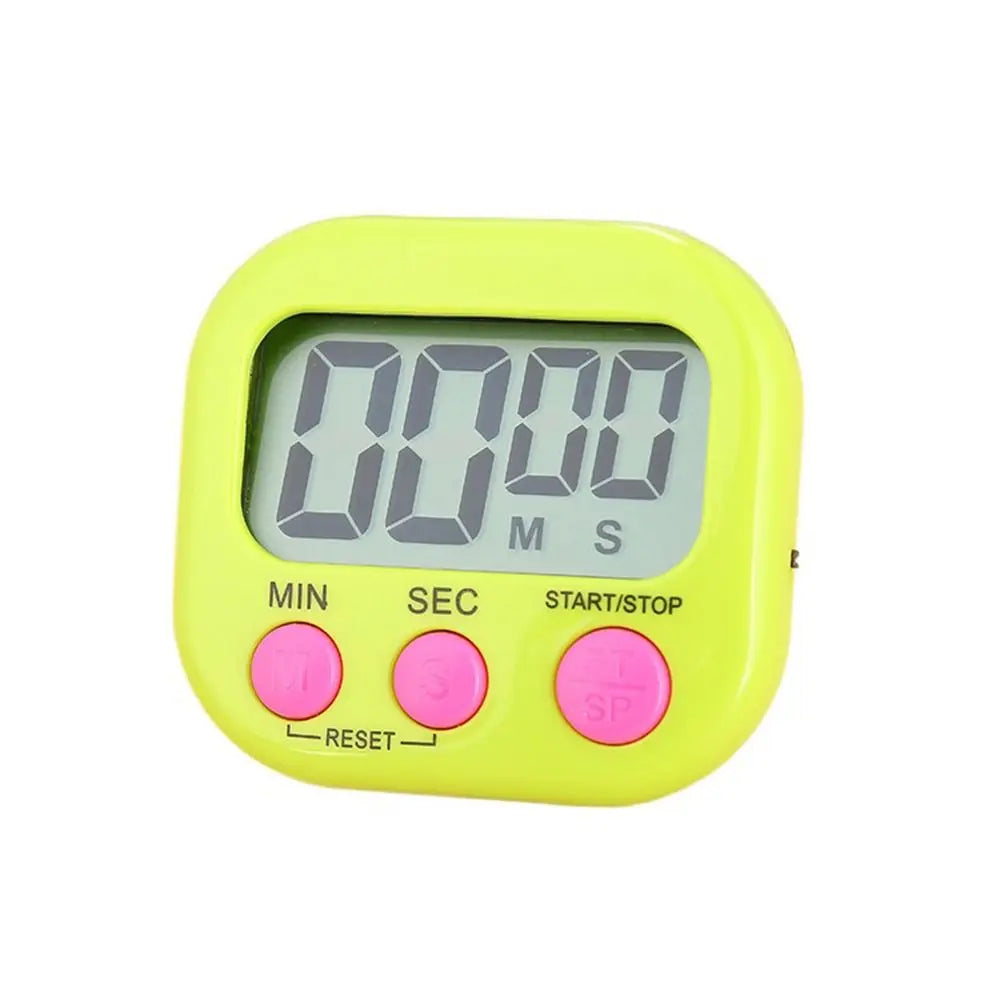 Creative LCD Kitchen Timer Cartoon Shape Multifunctional Countdown Timer Digital Alarm for Baking Cooking Sports Reminder