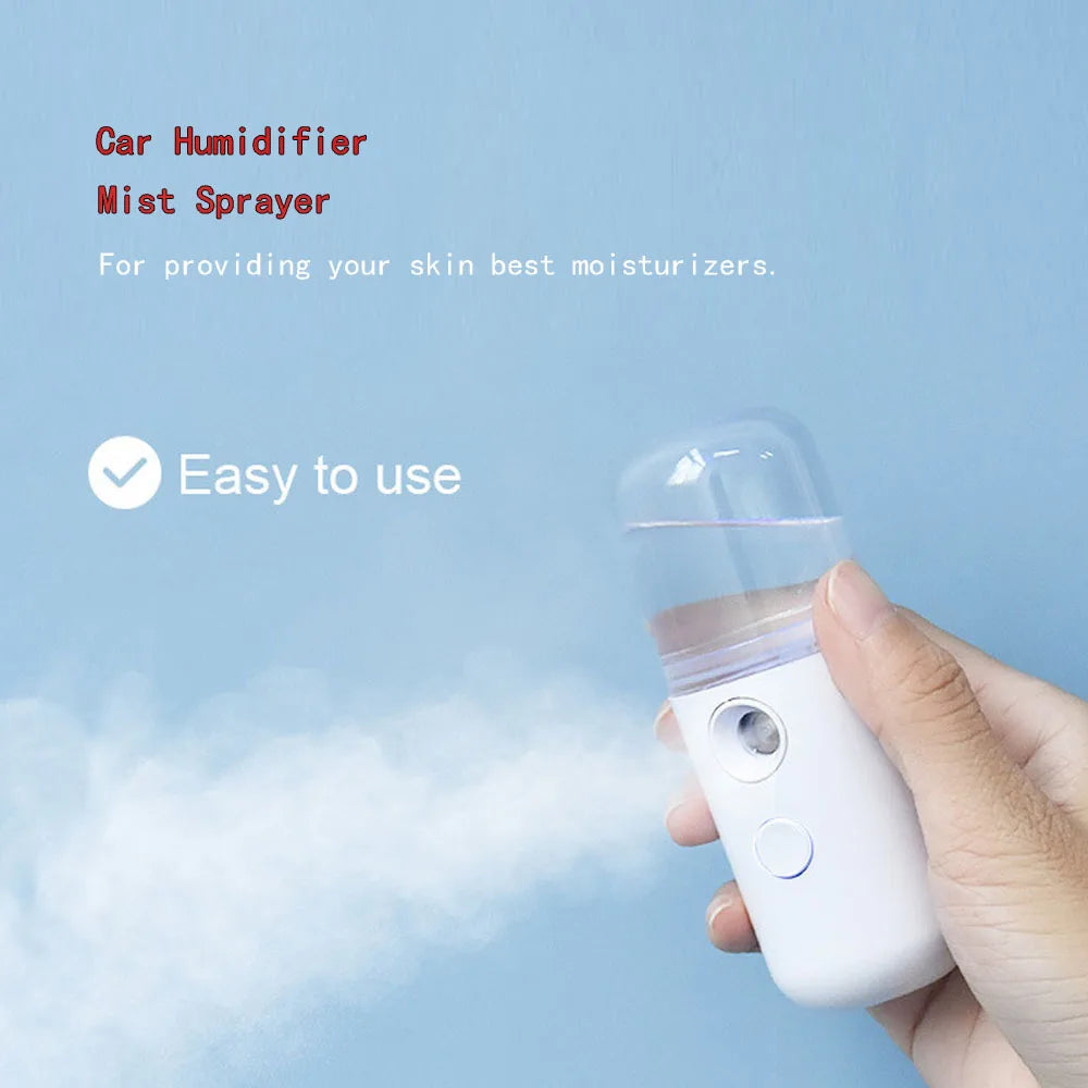 Mini Electric Car Air Humidifier Aroma Oil Diffuser USB Cool Mist Sprayer Steam Air Purifier Aroma Diffuser for Home Car