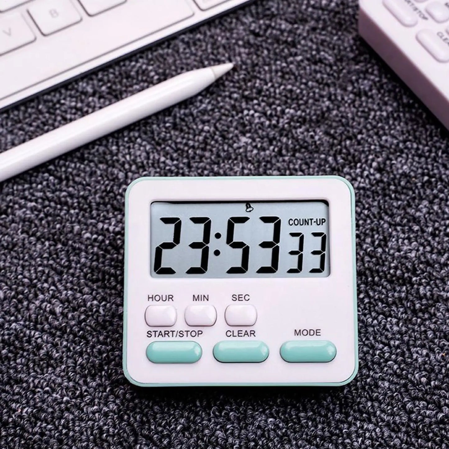 new Digital Kitchen Timer With Large Display 24-Hour Countdown Alarm For Cooking Baking, Study Workout Games & Classroom