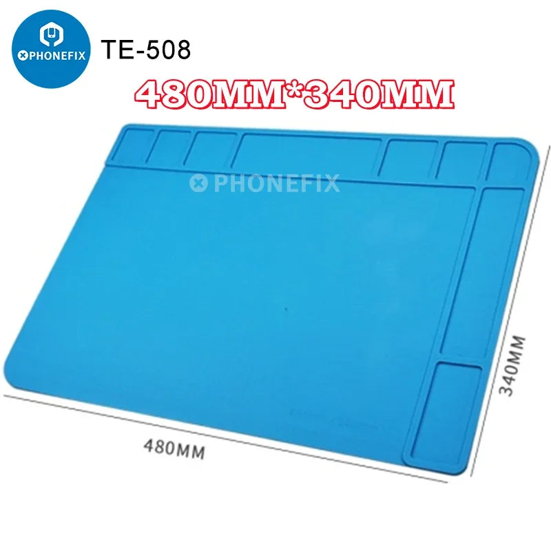 Thick Durable Silicon Soldering Mat ESD Thermal Heat Insulation Working Pad for Home PC Phone Industrial Maintenance Platform