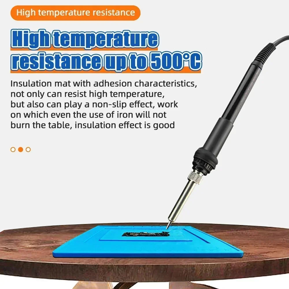 ESD Heat Resistant Soldering Mat S-160 S-180 Heat Insulation Silicone Pad Mobile Phone Soldering Work Platform Repair Pad Tools