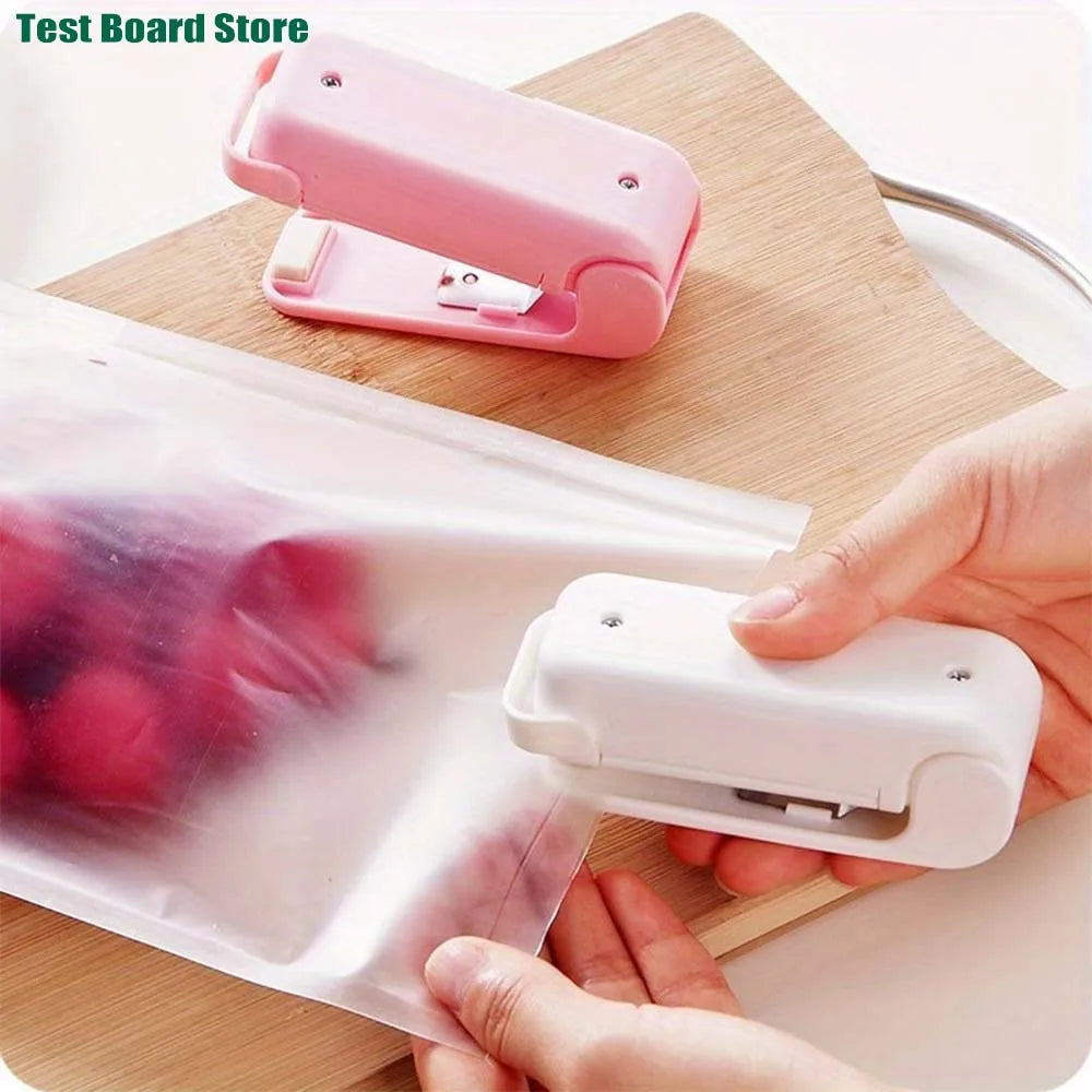 Mini Plastic Hot Bag Sealing Machine Portable Food Packaging Sealing Machine Snack Bag Sealing Clip Kitchen Household Tools