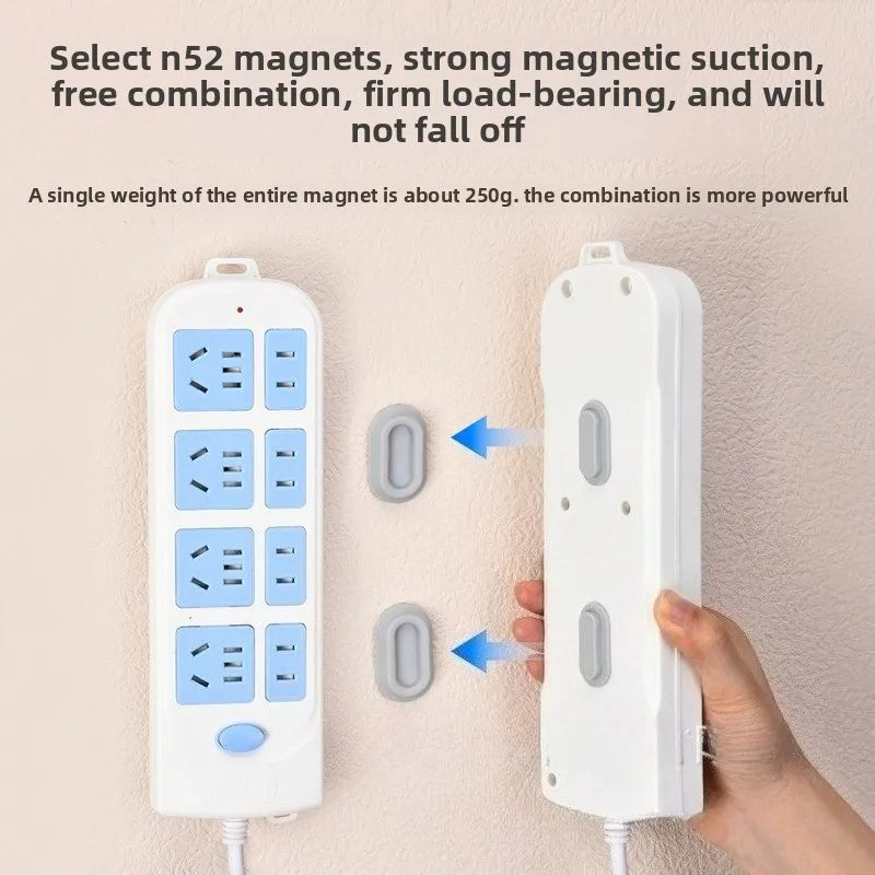 Magnetic Remote Control Holder Strong Self-Adhesive Wall Mount Bracket for TV Conditioner Remotes Universal Household Organizer