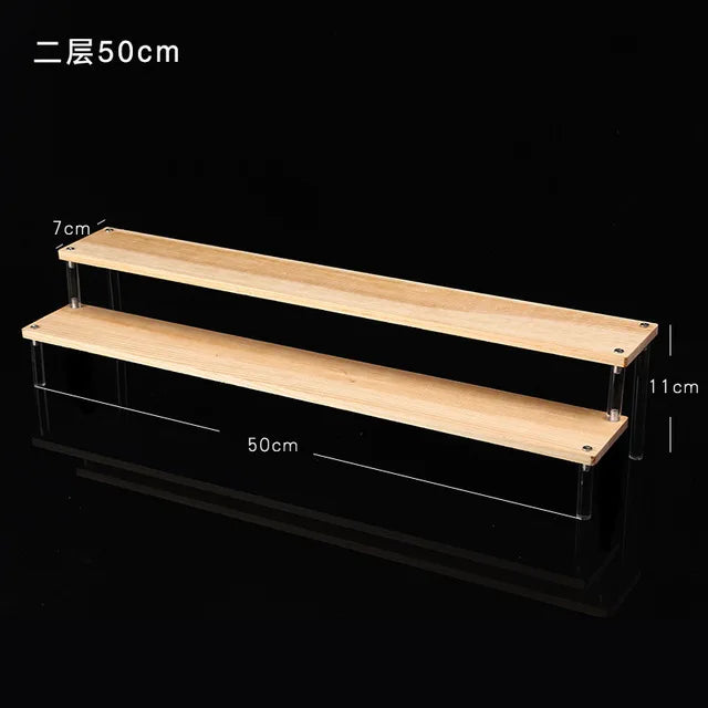 1-5 Tier Acrylic Display Stand,Clear Display Riser Rack for Cupcake,Perfume Doll Décor and Organizer Amiibo Funko POP Figures