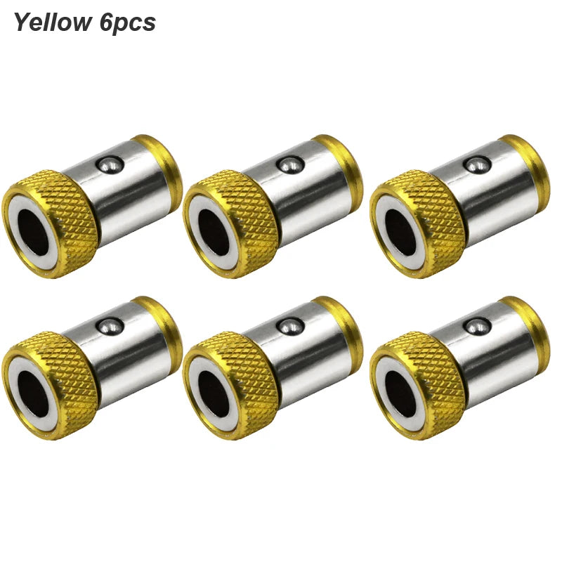 Magnetic Ring Cross Phillips Screwdriver Bit Holder 6.35mm 1/4 Universal Alloy Anti-corrosion Strong Magnetizer Power Hand Tool