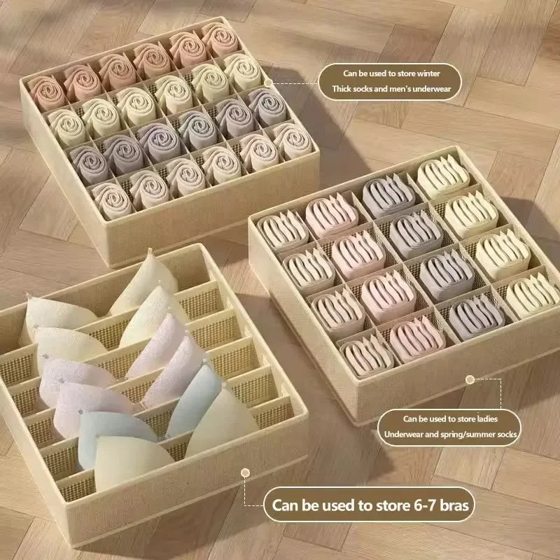 Cabinet Underwear Organizer Drawer Clothes Organizer Boxes Closet Organizer for Underwear Bra Sock Underpants Storage Organizers