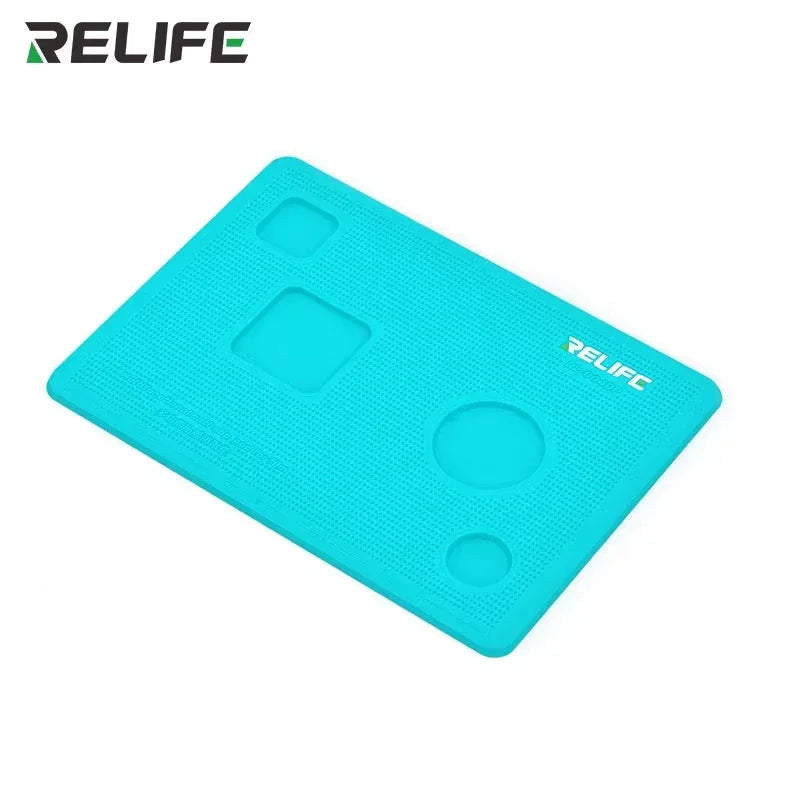 RELIFE RL-004DP Professional Film Silicone Pad Multi-Function Anti-Skid Mat for Repair Mobile Phone Flat Panel Repair Work Mat