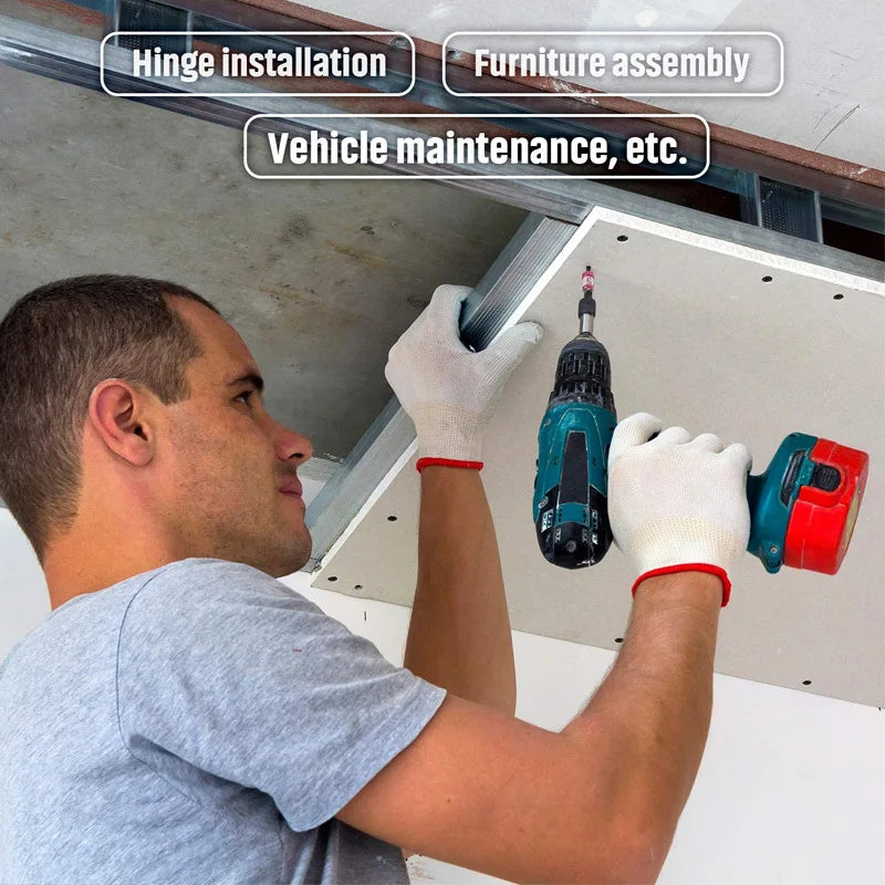 Magnetic Ring Cross Phillips Screwdriver Bit Holder 6.35mm 1/4 Universal Alloy Anti-corrosion Strong Magnetizer Power Hand Tool