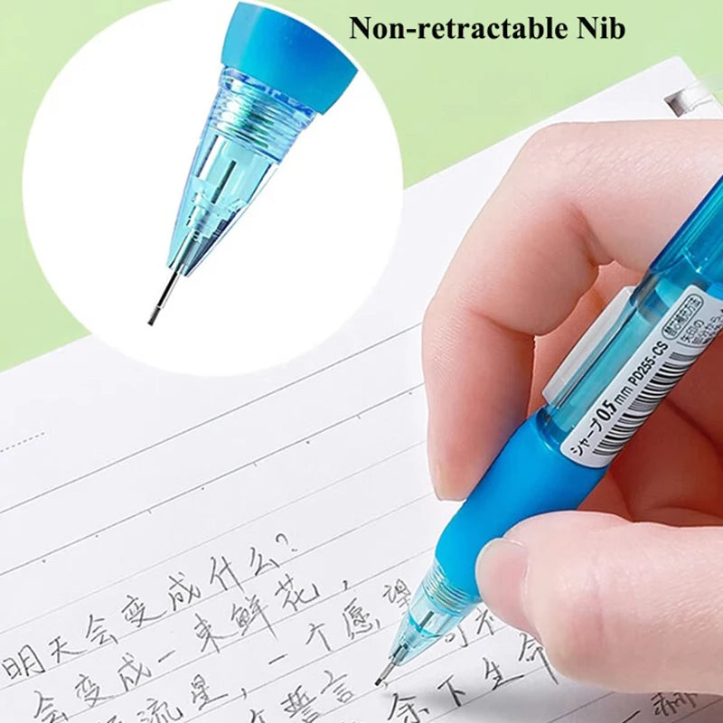 Japan Pentel Mechanical Pencil PD255 One-handed Side Press Lead Constant Core Automatic Pencils Efficient Work Study Stationery
