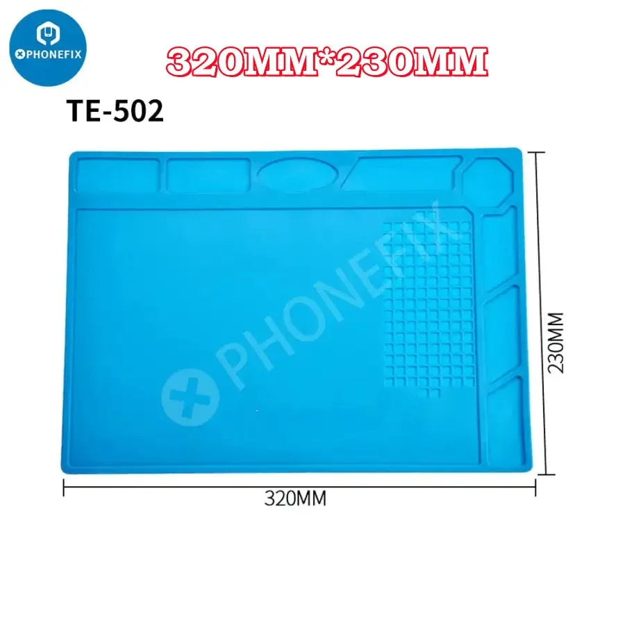 Thick Durable Silicon Soldering Mat ESD Thermal Heat Insulation Working Pad for Home PC Phone Industrial Maintenance Platform