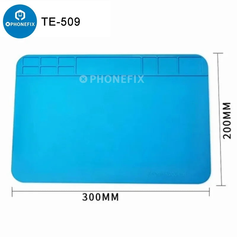 Anti-static ESD Soldering Silicone Mat Insulation Repair Pad Heat Insulation Working Mat Soldering Station Kit Repair Pad