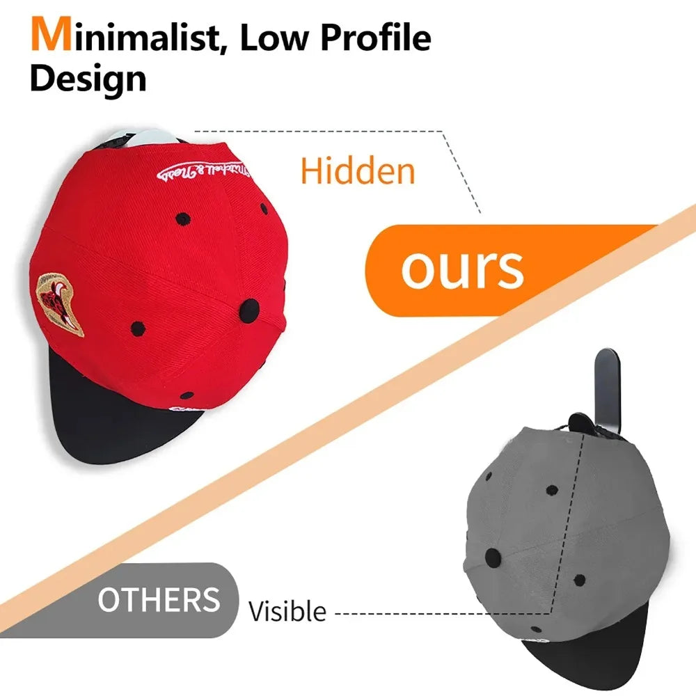 2/4/8/10 Pieces Baseball Casual Hat Storage Box Without Drilling Portable Cap Holder Support Caps Accessories for Caps Organizer