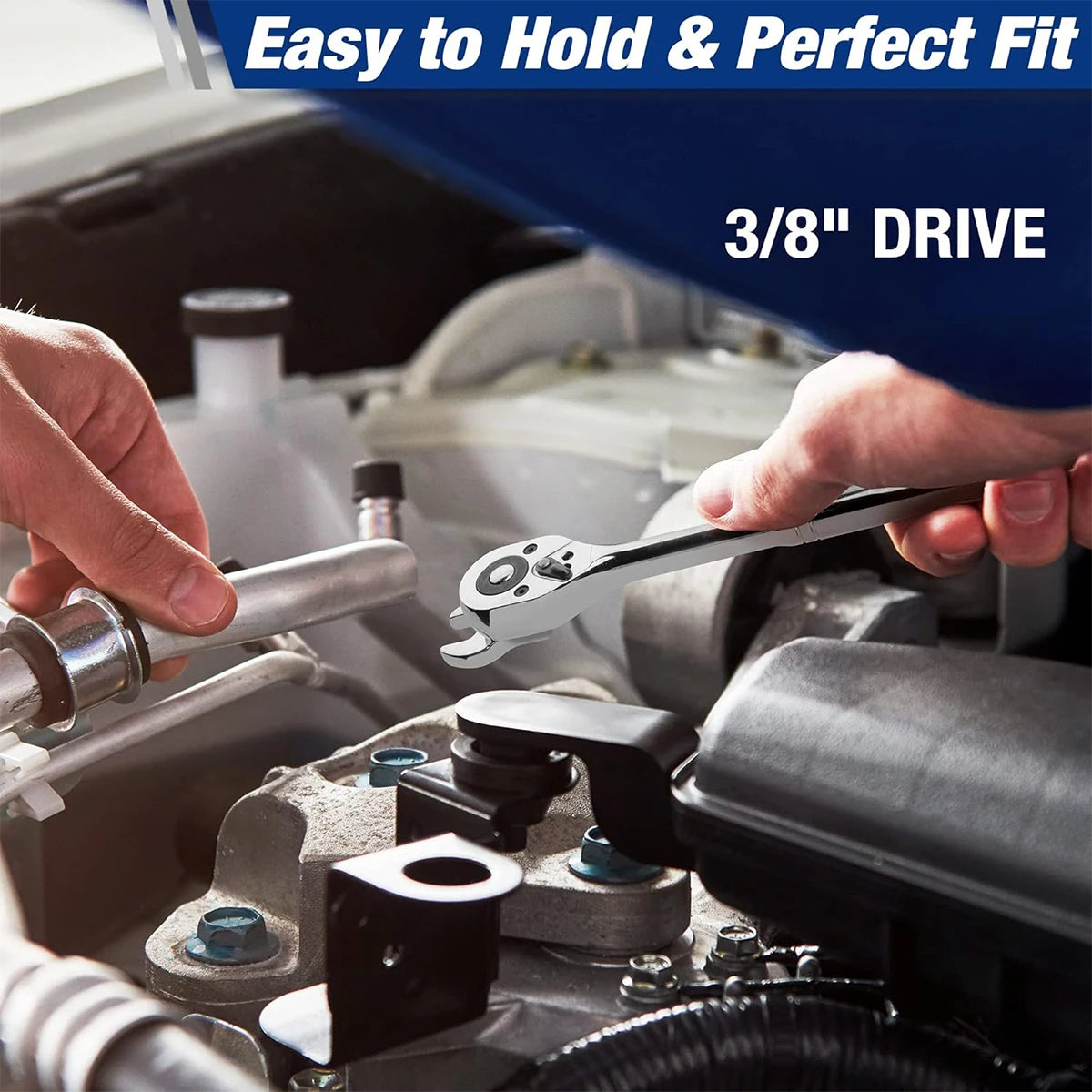 8Pcs Drive Crowfoot Wrench Set Inch/Metric Chrome Plated Crow Foot Metric Keys Set Multitool