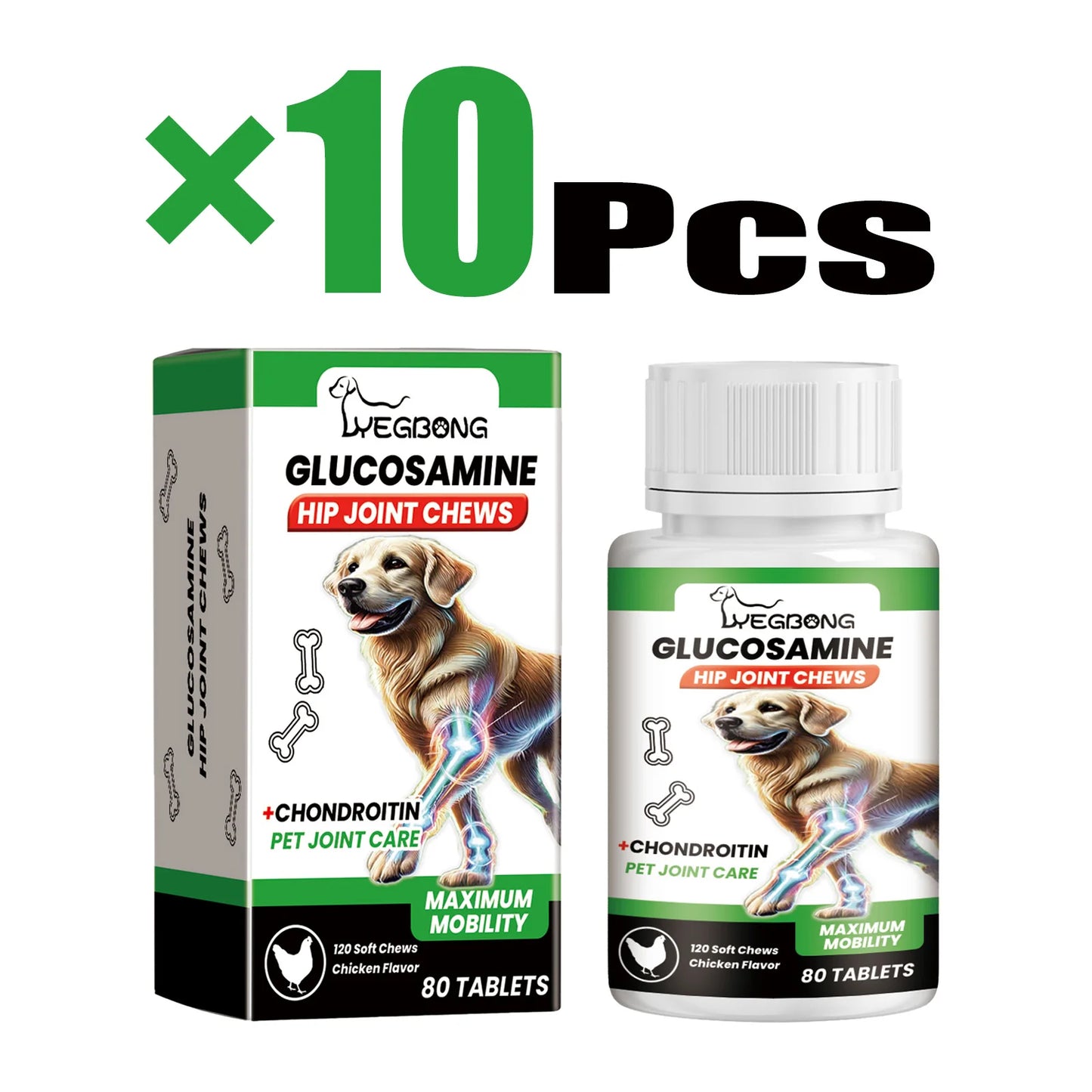 Pet Joint Care Tablets Various Nutrients for Dog Relieve Joint Discomfort Maintain flexibility Strengthen Bones Dog Supplies