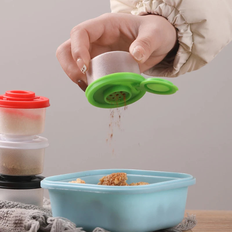 1/4pcs Kitchen Seasoning Jar Mini 50ml Dustproof Insect-proof Salt Pepper Sugar Cocoa Powder Sprinkle Seasoning Tools