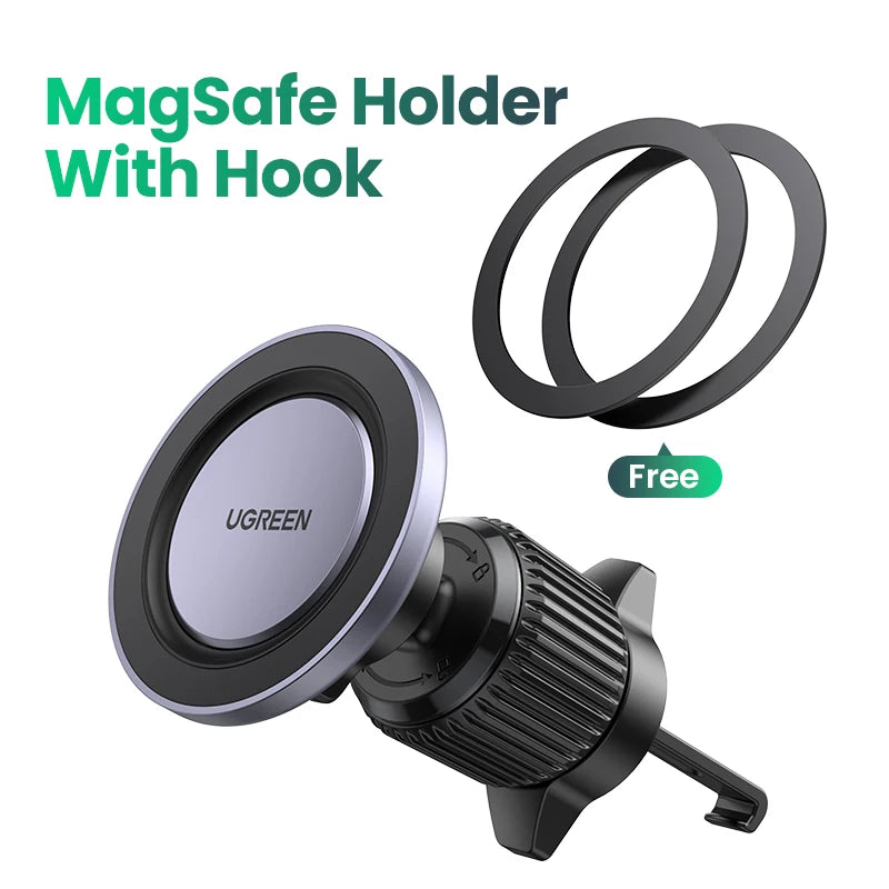 UGREEN StrongMag™ Magnetic Car Holder – Secure MagSafe Mount for iPhone & Androi
