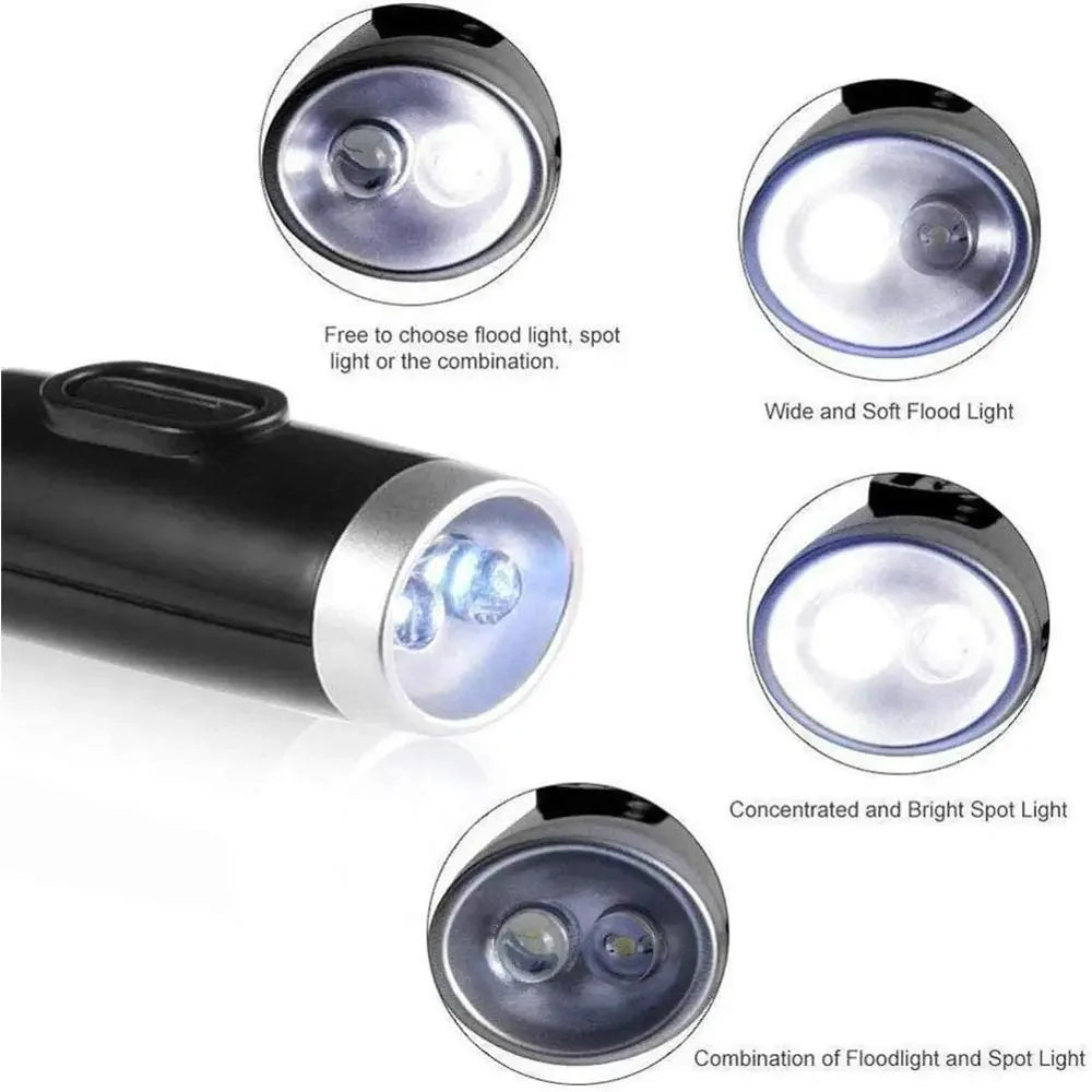 Flexible Hands-Free LED Neck Light Multi-Angle Adjustable Reading Light Battery Powered Bedside Night Light for Work Running