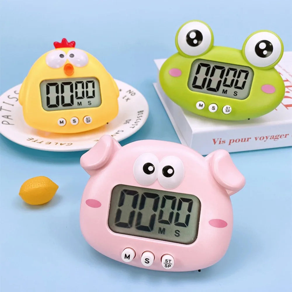 1-99 Minutes Cooking Study Work Timer Reminder For Shop Home Kitchen Gadget Cute Frogs Kitchen Electronic Digital Timer Gift