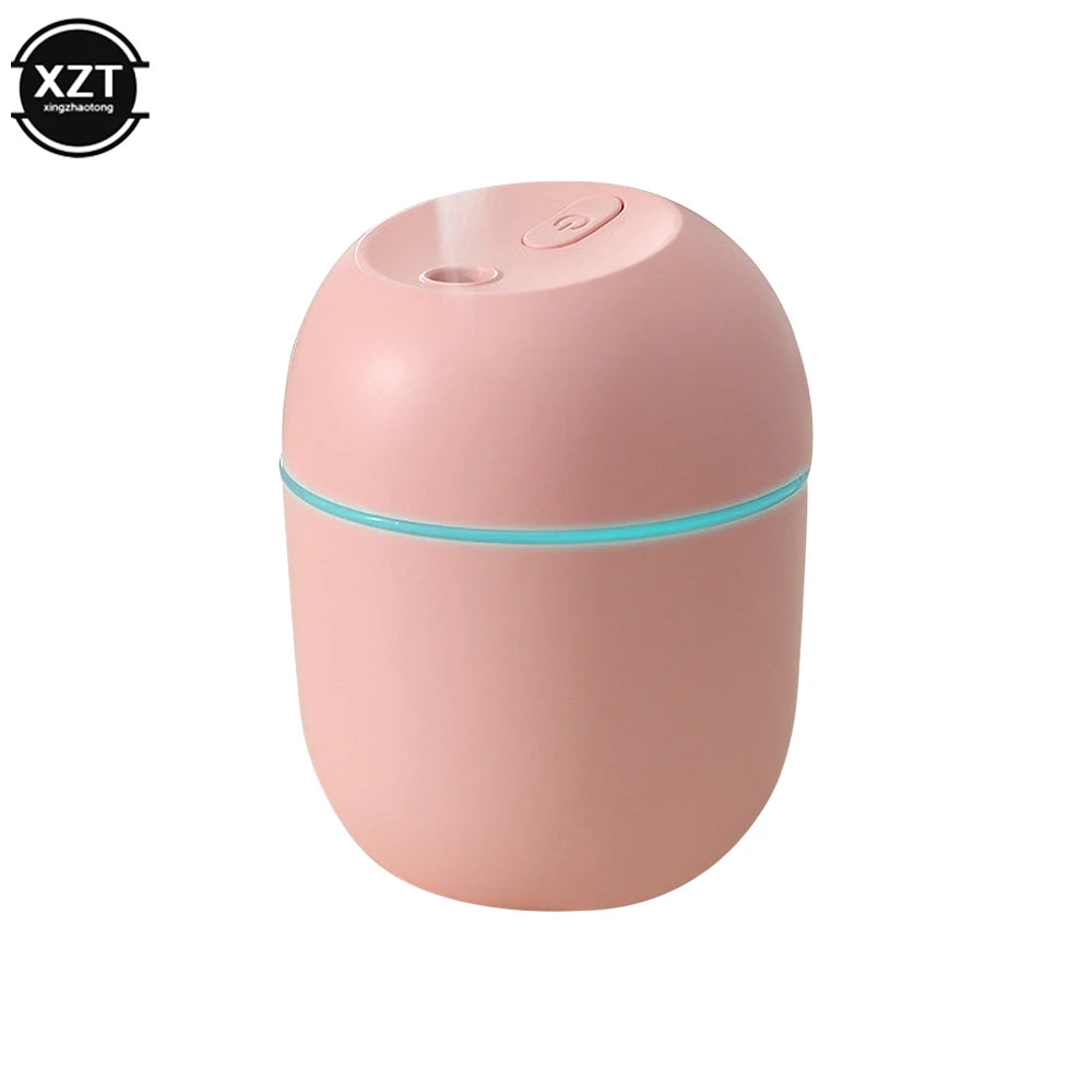 220ml USB Humidifier Atomizer Aroma Oil Diffuser Mute Air Humidifier with Night Lamp for Car bedroom Cool Mist Sprayer