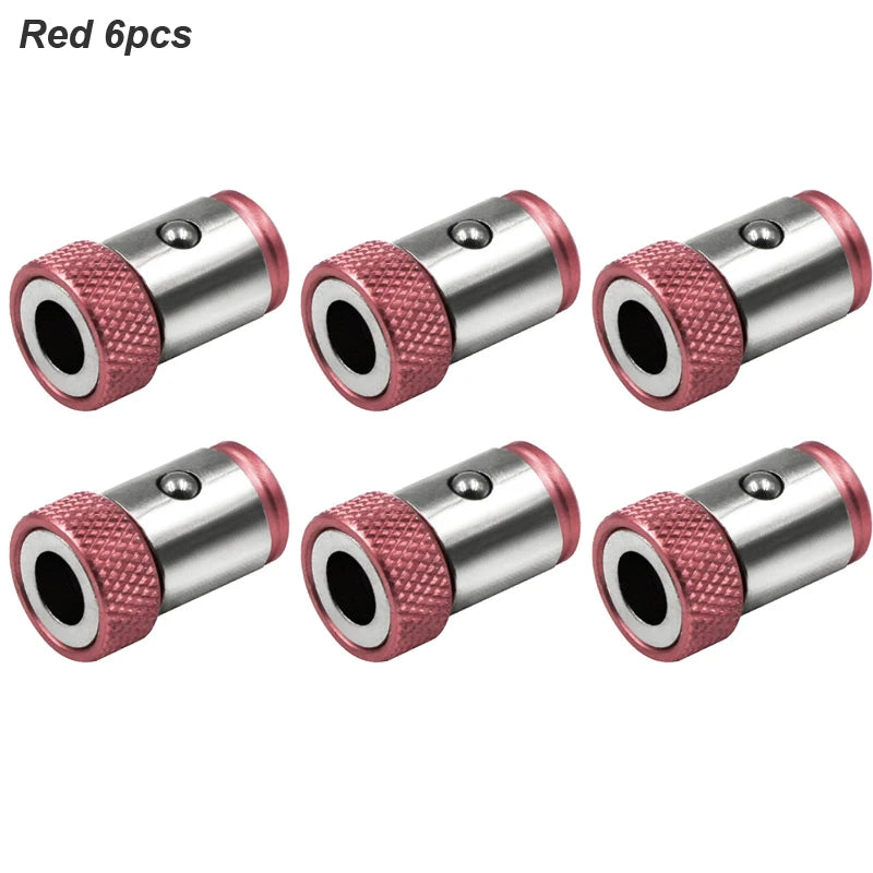 Magnetic Ring Cross Phillips Screwdriver Bit Holder 6.35mm 1/4 Universal Alloy Anti-corrosion Strong Magnetizer Power Hand Tool