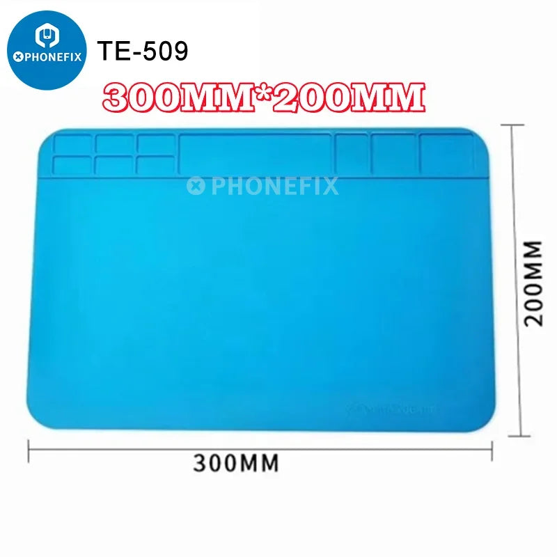 Thick Durable Silicon Soldering Mat ESD Thermal Heat Insulation Working Pad for Home PC Phone Industrial Maintenance Platform