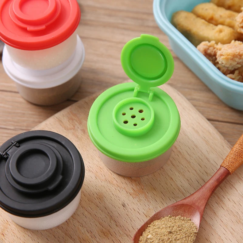 1/4pcs Kitchen Seasoning Jar Mini 50ml Dustproof Insect-proof Salt Pepper Sugar Cocoa Powder Sprinkle Seasoning Tools