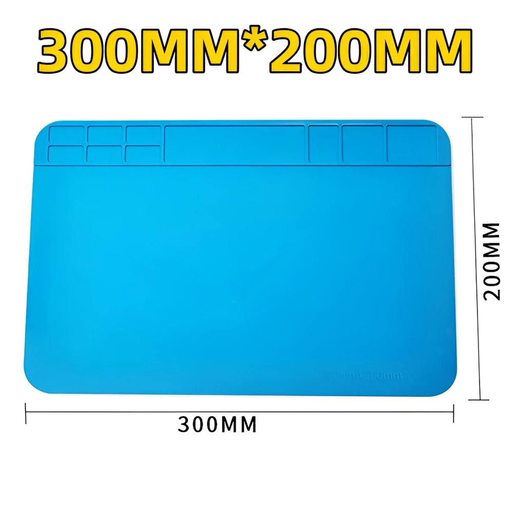 ESD Heat Insulation Soldering Mat Computer Phone Repair Tool Kit Working Silicone Repair Pad Heatresistant Maintenance Platform