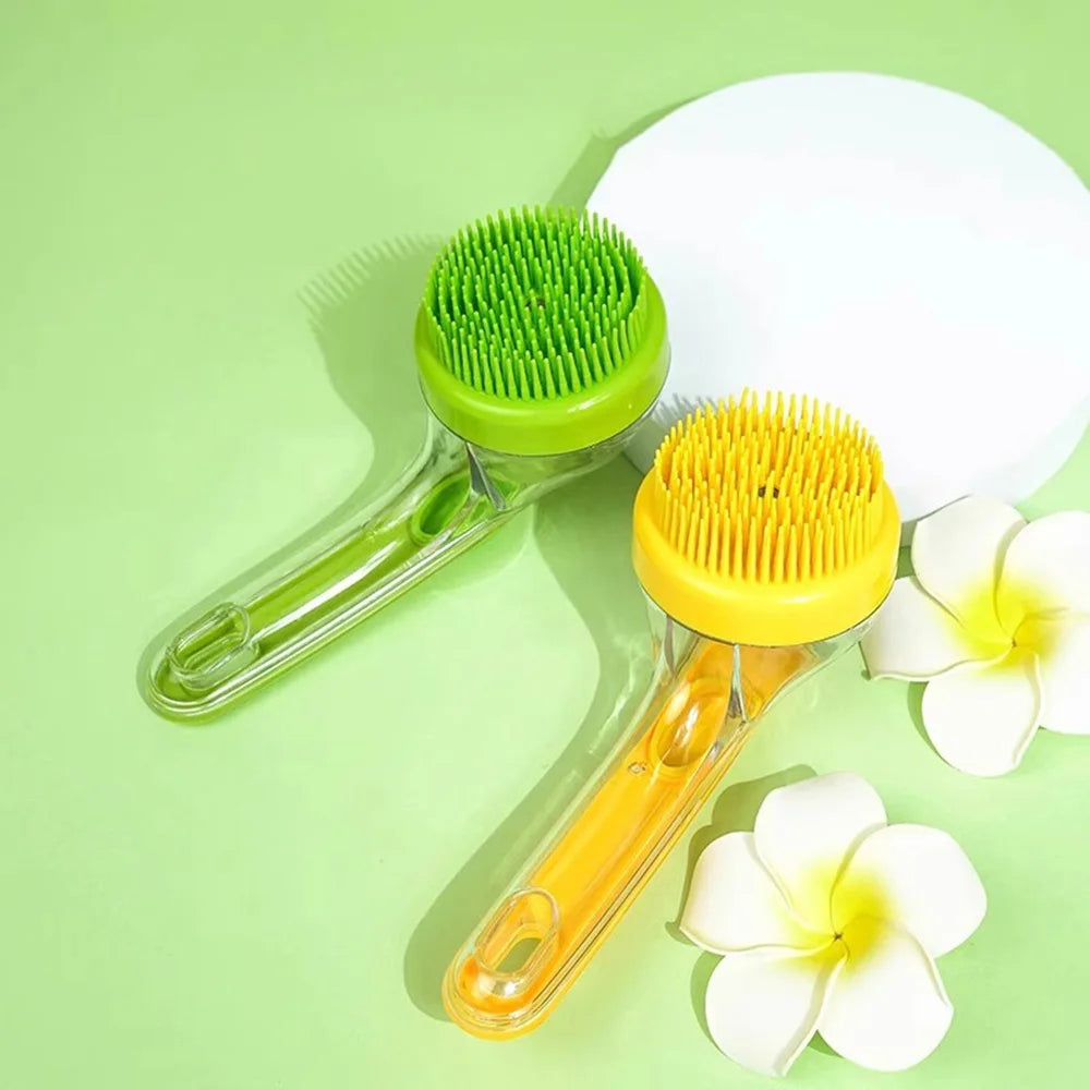 Pet Bath Brush for Small Dogs & Cats: Specialized Dog Washing Tool, Massage Scrub Brush - Pet Bathing Essential for