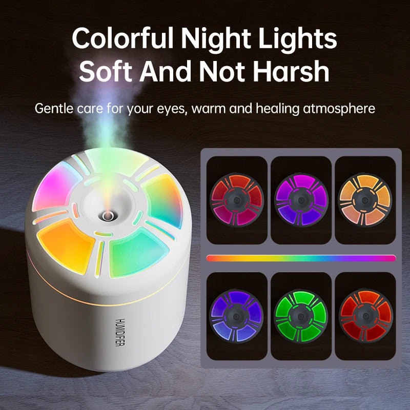 Mini Air Humidifier USB 180ML Aroma Diffuser Essential Oil Purifier Mist Maker Colorful Lights humidificador For Home Car Office