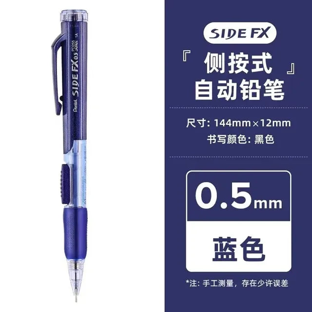 Japan Pentel Mechanical Pencil PD255 One-handed Side Press Lead Constant Core Automatic Pencils Efficient Work Study Stationery