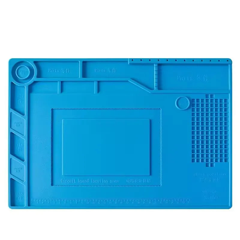 1pcs Anti-static Soldering Silicone Mat Heat-Resistant Work Pad For Hot Airs Guns Soldering Station Repair Desoldering Platform