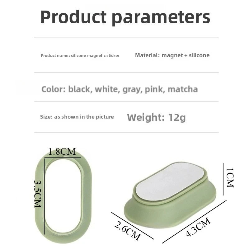 Magnetic Remote Control Holder Strong Self-Adhesive Wall Mount Bracket for TV Conditioner Remotes Universal Household Organizer