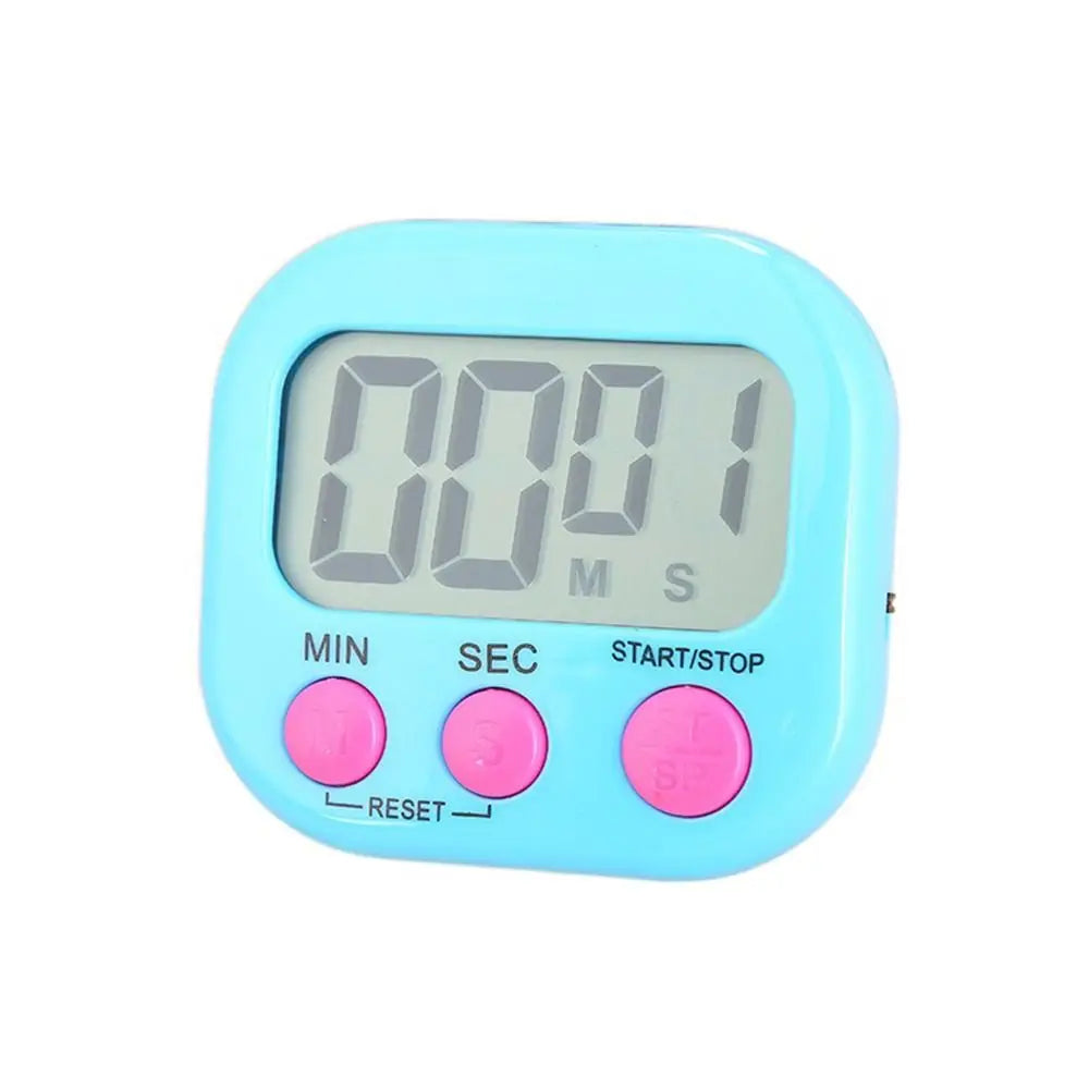 Creative LCD Kitchen Timer Cartoon Shape Multifunctional Countdown Timer Digital Alarm for Baking Cooking Sports Reminder