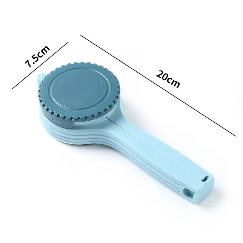 1PC Reuseable Bag Clip Snack Fresh Food Storage Sealing Kitchen Mini Sealer Food Clip with Cap Type Spray Nozzle Moistureproof