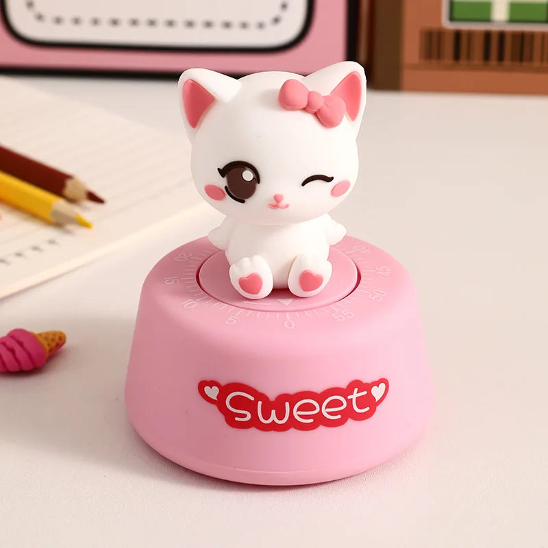 Creative cartoon cute pet timer decoration cute student desktop office decoration kitchen timer
