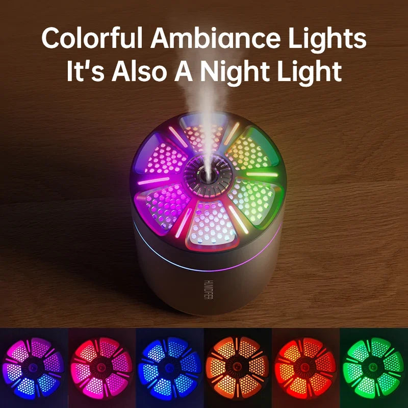 Portable Mini Air Humidifier Colorful LED Home Car Mini Air aromatherapy spray humidificador Essential Oil Diffuser