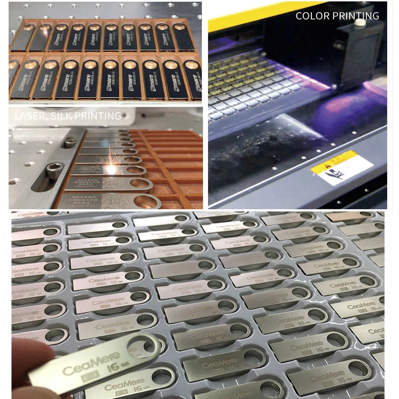 10Pcs/lot Metal USB Flash Drive 4GB 8GB Pen Drive 16GB 32GB cle USB Stick 2.0 UDP Memory Flash Drive 64GB 128GB Free custom logo