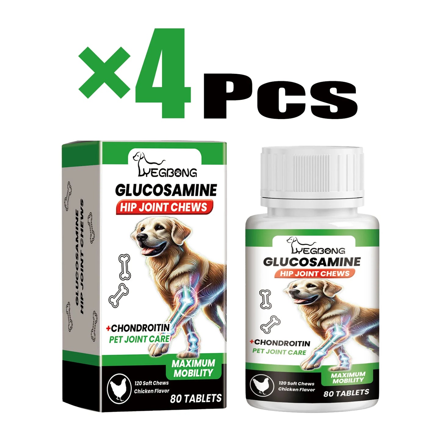 Pet Joint Care Tablets Various Nutrients for Dog Relieve Joint Discomfort Maintain flexibility Strengthen Bones Dog Supplies
