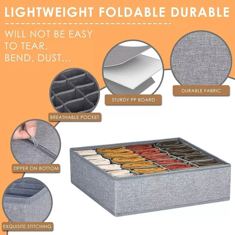 Cabinet Underwear Organizer Drawer Clothes Organizer Boxes Closet Organizer for Underwear Bra Sock Underpants Storage Organizers